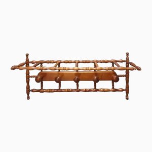 Portemanteau Ancien en Bois Tourné, Début du 20ème Siècle