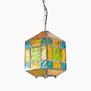 Murano Glass Lantern Pendant, 1950s