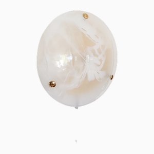 Large Round Wall or Ceiling Lamp in Murano Glass by Egon Hillebrand, Germany, 1970s