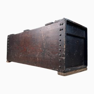 Antique Japanese Storage Chest with Drawer