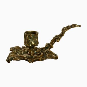 Vintage Art Deco Style Brass Candleholder