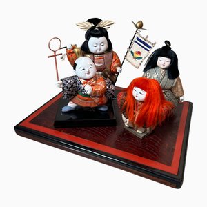 Vintage Japanese Palace Figurines, 1960s, Set of 4