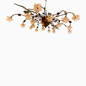 18-Light Ceiling Light in Murano Glass