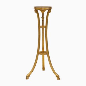 Torchère Antique en Gesso et Bois Doré, 1880s