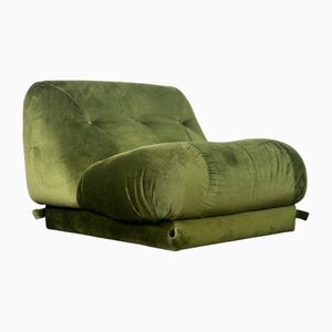 Fauteuil Nuvolone Vert Foncé par Rino Maturi pour Mimo Padova