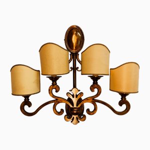 Brass Applique with Scrolls
