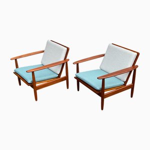 Mid-Century Danish Teak Lounge Armchairs, 1960s