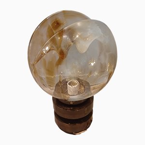 Murano Crystal Dessert Table Lamp attributed to Murano for Maestri Di Murano, 1970s