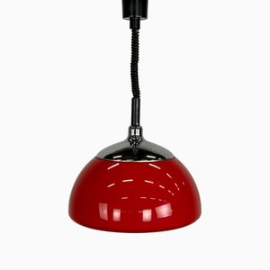 Red Space Age Pendant Lamp by Cosack Leuchten