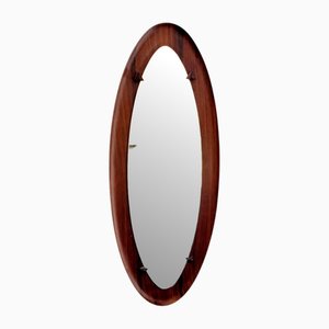 Mid-Century Scandinavian Teak Wall Mirror, 1960s