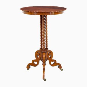 Antique Mahogany Bobbin Turned Occasional Table, 1890