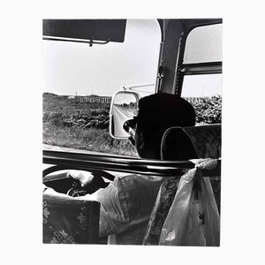 Noriko Saito, Japanese Bus Driver, 1980s, Photographic Print, Framed