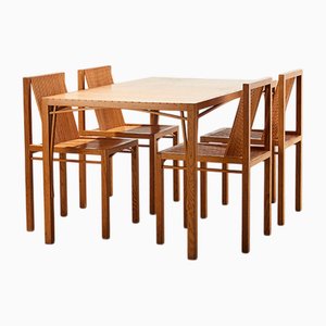 First Edition Latjes Esszimmer Set von Ruud Jan Kokke, Niederlande, 1986, 5er Set