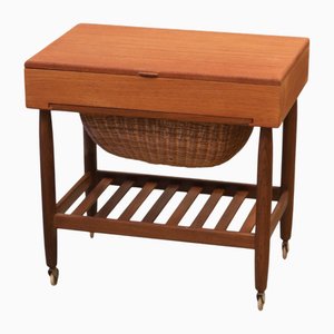 Teak Nähtisch von Ejvind Johansson für FDB, 1960er