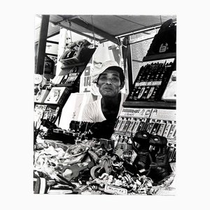 Noriko Saito, Japanese Street Vendor, 1980s, Photographic Print, Framed