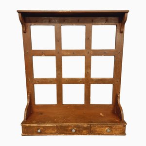 Vintage French Kitchen Wall Rack, 1930s