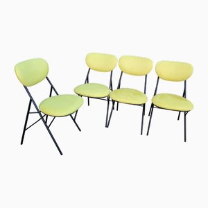 Chaises Vintage en Métal de Amma Turin, Italie, 1960s, Set de 4