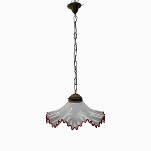 Lámpara colgante vintage de cristal de Murano, años 60