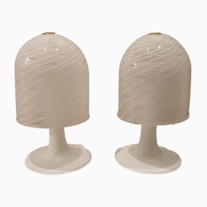 Murano Glass Mushroom Table Lamps by Murano for Maestri Di Murano, Set of 2
