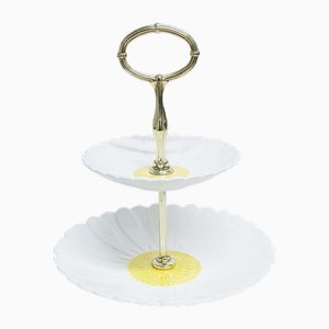 Vintage Daisy Petit Fours Server, Gien, Frankreich