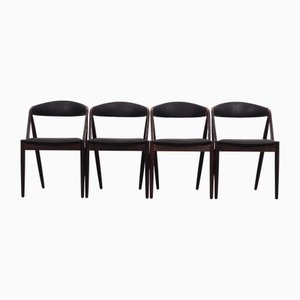 Vintage Danish Rosewood Chairs, 1970s, Set of 4