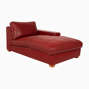 Red Leather Lounger from Christine Kröncke