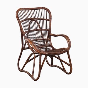 Vintage Sessel aus Bambus, 1970er-1980er