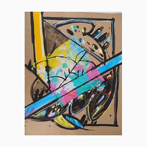 Jacques Poli, The Parakeets IV, Original Watercolor