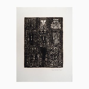 Marcel Gromaire, Macbeth, Shakespeare, Profecía de los ocho reyes, 1958, Grabado original