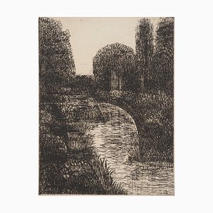 Marcel Gromaire, Entlang des Flusses, Originalstich