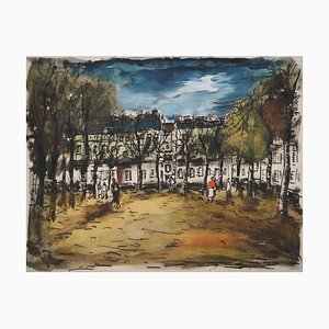 Maurice De Vlaminck, Left Bank, at Grenelle, Original Engraving