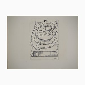 Jean-Claude Silbermann, Sneaky Signs, The Mysterious Bird, Original Ink Drawing