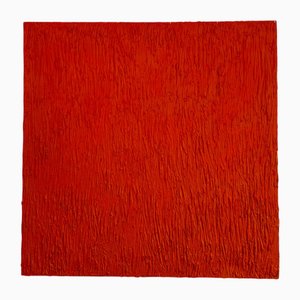 Bobby.J, Orange Is the New White, Acrylic on Concrete and Canvas