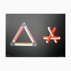 Josep Molins, Falsaciones Del Triangulo De Penrose 10, Lithographie, 2003