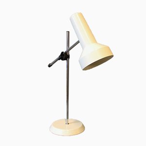 Desk Lamp with White Lacquered Shade, 1970s