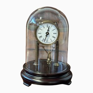 Skeleton Clock in Case with Swinging Monkey Pendulum