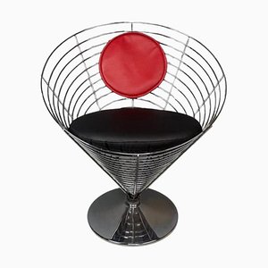 Danish Wire Cone Chair attributed to Verner Panton for Fritz Hansen, 1988