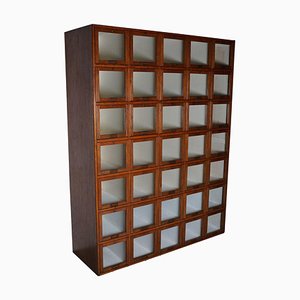 Large Vintage Dutch Haberdashery Shop Cabinet in Oak, 1920s