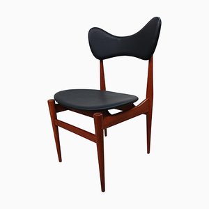 Silla auxiliar danesa de teca completamente restaurada de Inge & Luciano Rubino para Sorø Stolefabrik, años 60