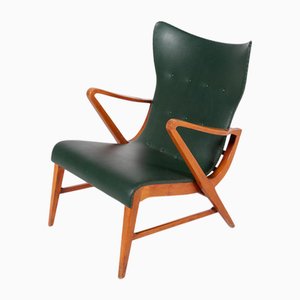Poltrone architettoniche di Axel Larsson, Svezia, anni '50, set di 2