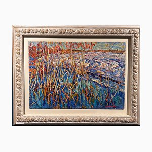 Nikolai Latyshenko, Thaw, Oil on Canvas, 1984