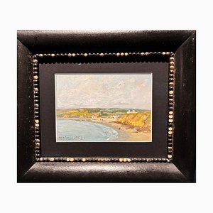 Henri Maurice Cahours, Bay of Northern France, Oil Painting, 1910