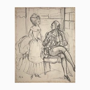 Benjamin II Vautier, Listening No. 2, Graphite on Paper