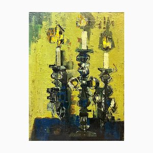 Frank Chabry, Natura morta floreale n. 2, Olio su tela