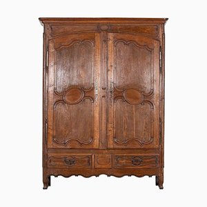 Armario francés grande de roble, siglo XIX