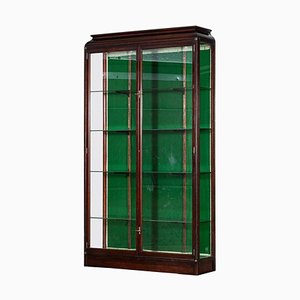 19thc English Mahogany Glazed Display Cabinet, 1890