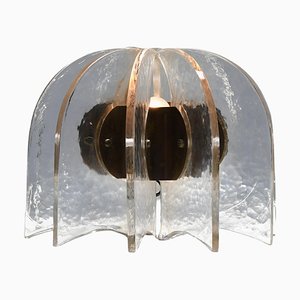 Murano Glass and Brass Table Lamp, Italy, 1950s