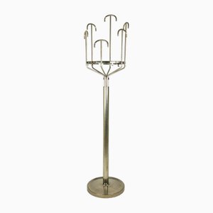 Floor Coat Hanger in Nickel-Plating and Brass by BBPR for Artemide, 1970s