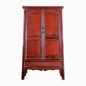 Meuble Antique en Laque Rouge, Chine, 1870