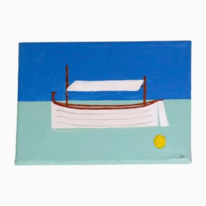 Octavia Campbell-Davy, Petit Llaut, Acrylique sur Toile, Encadrée